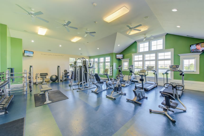 Fitness Center in a Noblesville apartment community.